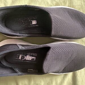 Skechers Black Slip-On Sneakers